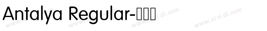Antalya Regular字体转换